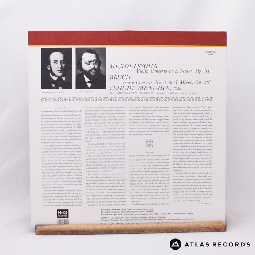 Felix Mendelssohn-Bartholdy - Concerto In E Minor, Op. 64 - 180G LP Vinyl Record