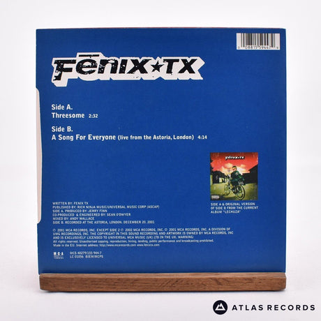 Fenix TX - Threesome - Limited Edition Numbered 7" Vinyl Record - NM/NM