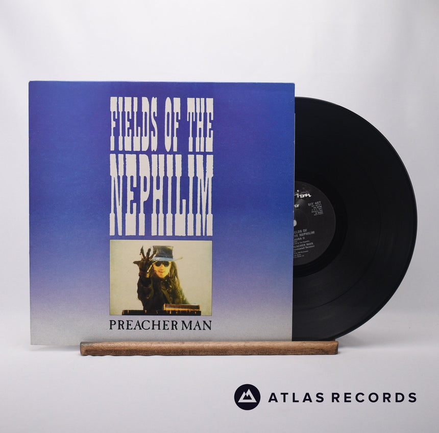 Fields Of The Nephilim Preacher Man 12" Vinyl Record - Front Cover & Record