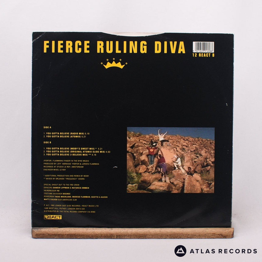 Fierce Ruling Diva - You Gotta Believe - 12" Vinyl Record - VG+/VG+