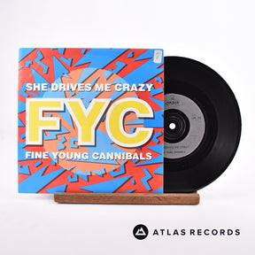 Fine Young Cannibals She Drives Me Crazy 7" Vinyl Record - Front Cover & Record