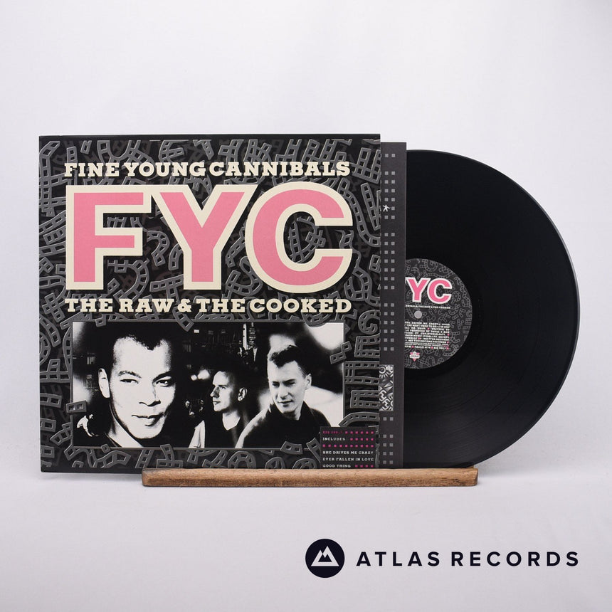 Fine Young Cannibals The Raw & The Cooked LP Vinyl Record - Front Cover & Record