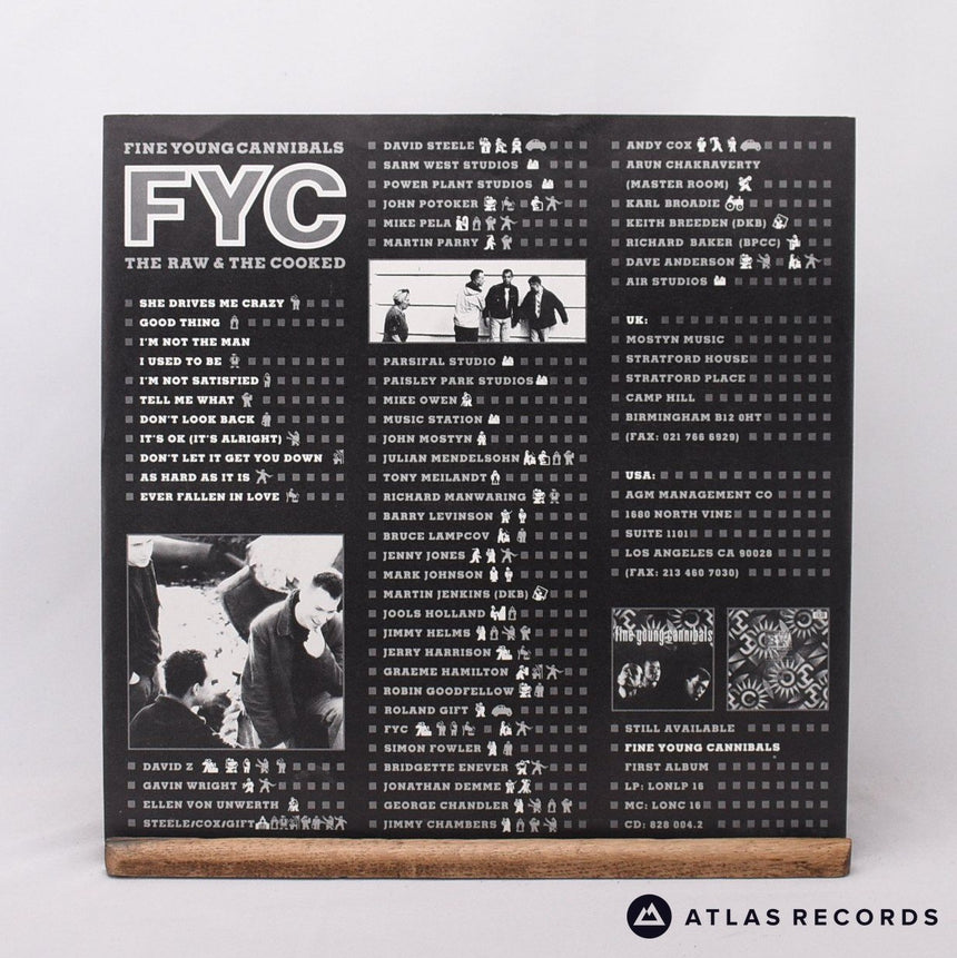 Fine Young Cannibals - The Raw & The Cooked - LP Vinyl Record - EX/EX