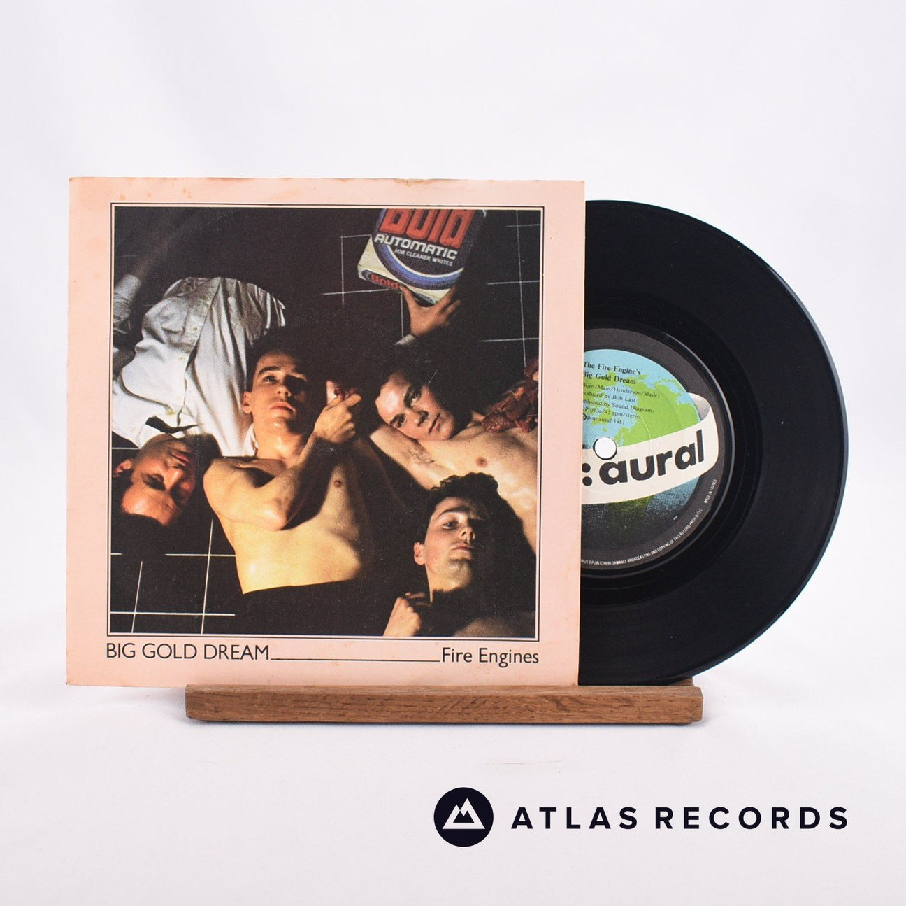 Fire Engines Big Gold Dream 7" Vinyl Record - Front Cover & Record