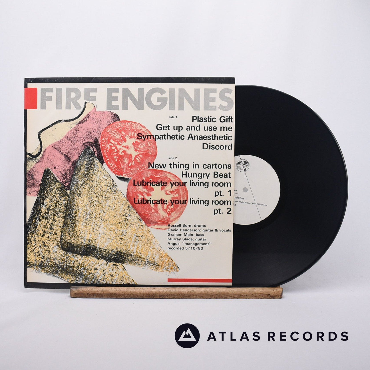Fire Engines Lubricate Your Living Room LP Vinyl Record - Front Cover & Record