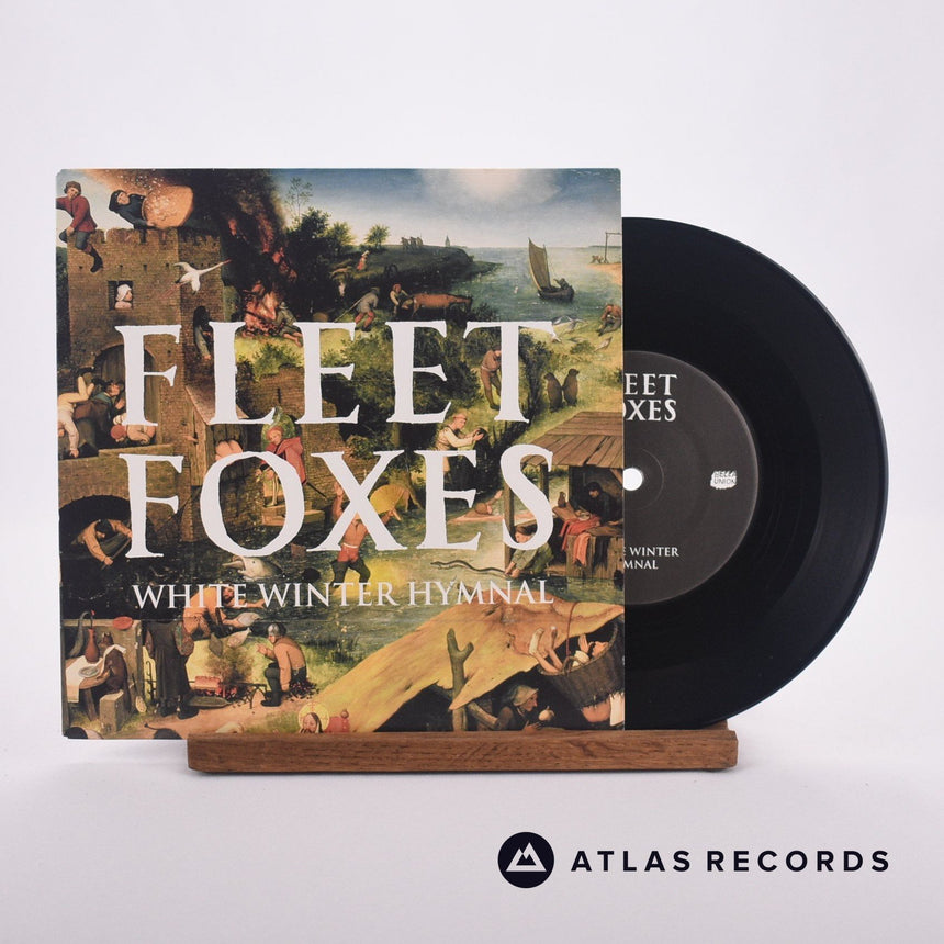 Fleet Foxes White Winter Hymnal 7" Vinyl Record - Front Cover & Record