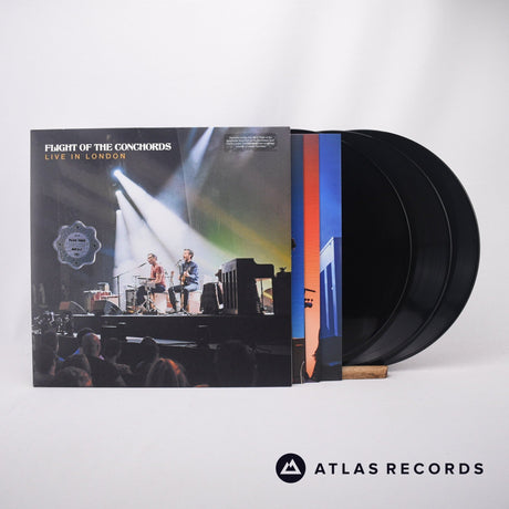 Flight Of The Conchords Live In London 3 x LP Vinyl Record - Front Cover & Record