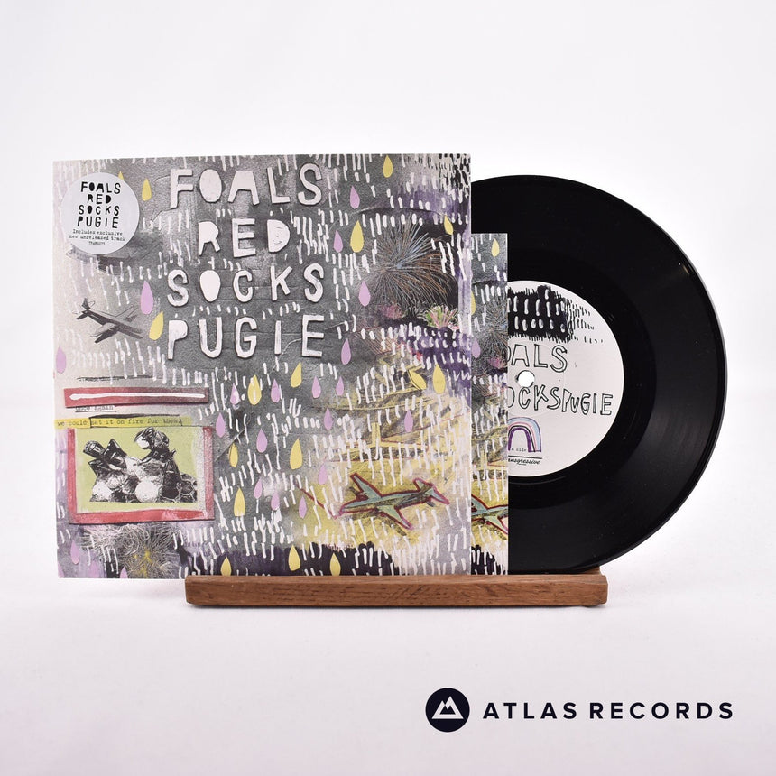 Foals Red Socks Pugie 7" Vinyl Record - Front Cover & Record