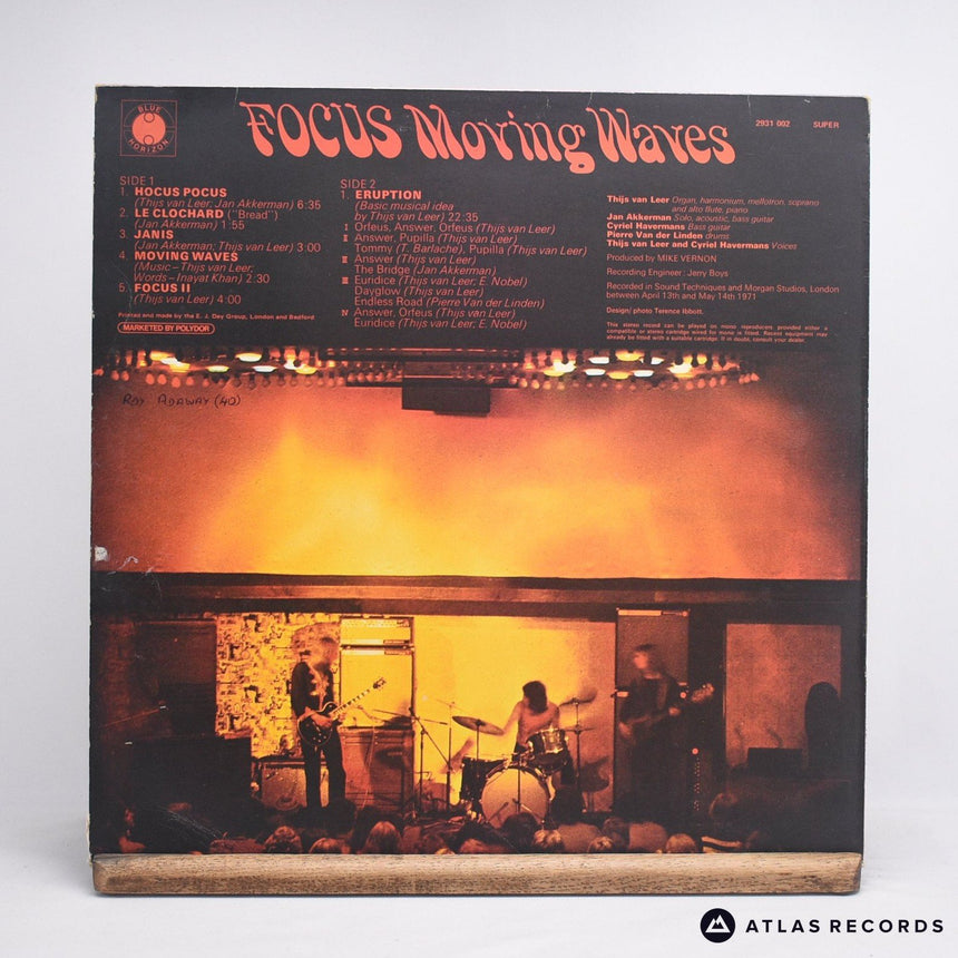 Focus - Moving Waves - A//1 B//1 LP Vinyl Record - VG+/VG+