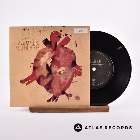 Foo Fighters All My Life 7" Vinyl Record - Front Cover & Record