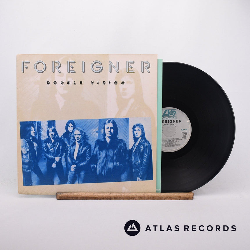 Foreigner Double Vision LP Vinyl Record - Front Cover & Record