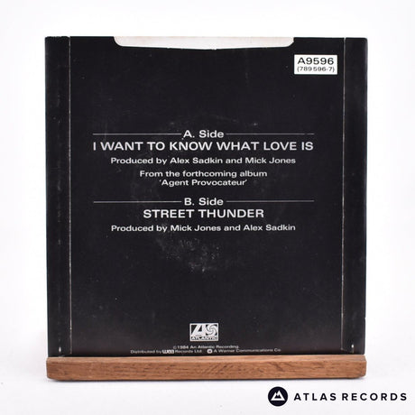 Foreigner - I Want To Know What Love Is - 7" Vinyl Record - VG+/VG+