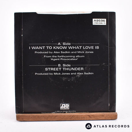 Foreigner - I Want To Know What Love Is - 7" Vinyl Record - VG+/VG+