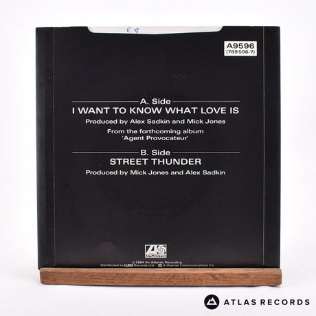 Foreigner - I Want To Know What Love Is - 7" Vinyl Record - EX/EX