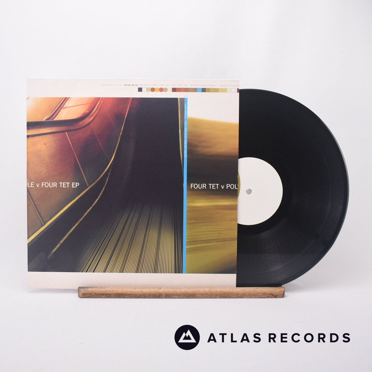 Four Tet Pole v Four Tet EP 12" Vinyl Record - Front Cover & Record