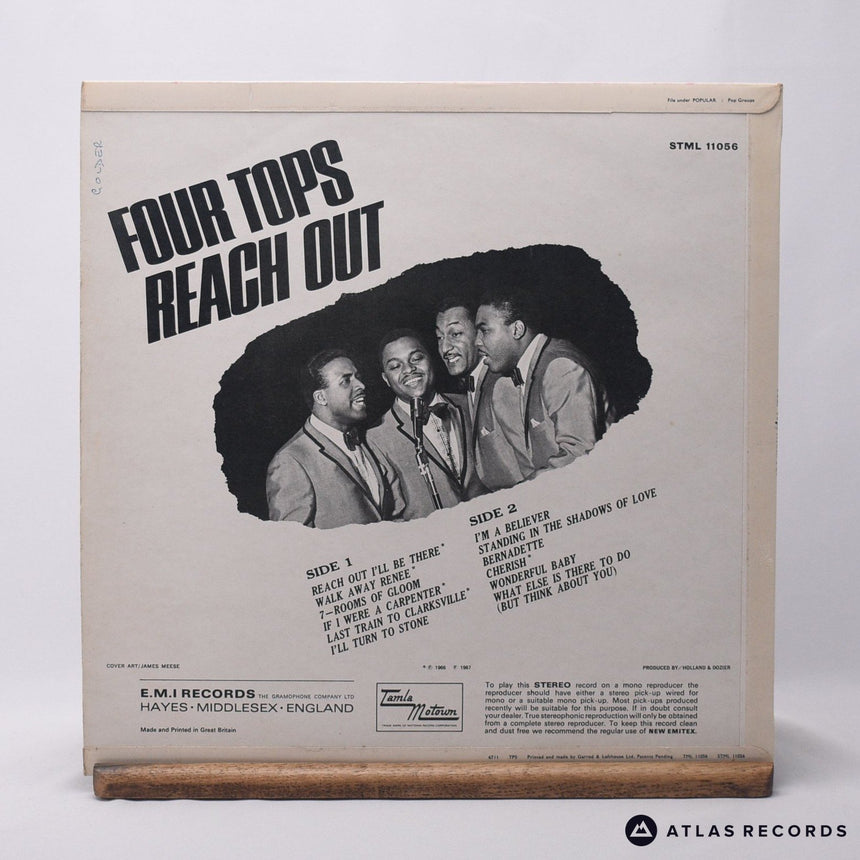 Four Tops - Four Tops Reach Out - Reissue LP Vinyl Record - EX/VG+