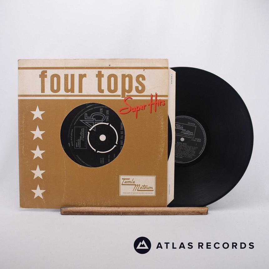 Four Tops Super Hits LP Vinyl Record - Front Cover & Record