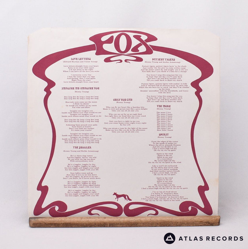 Fox - Fox - LP Vinyl Record - VG+/VG+
