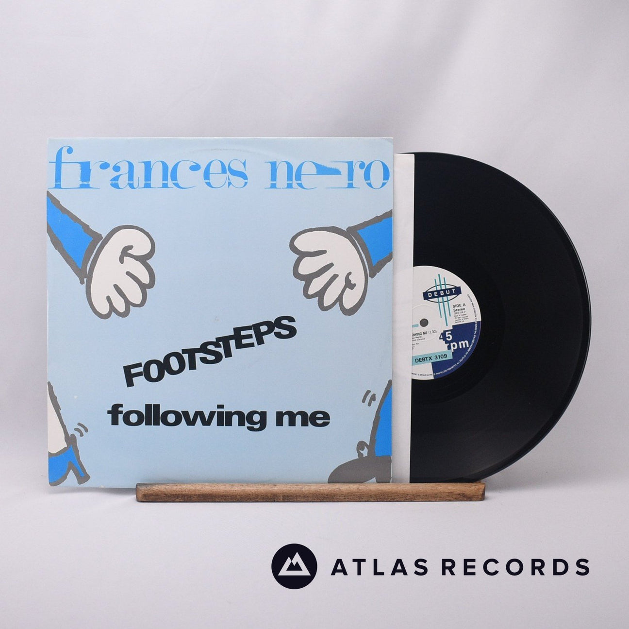 Frances Nero Footsteps Following Me 12" Vinyl Record - Front Cover & Record
