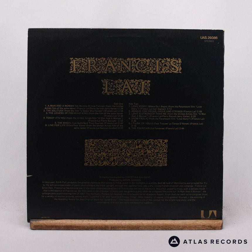 Francis Lai - Plays Francis Lai - Themes From Love Story And A Man & - LP Vinyl