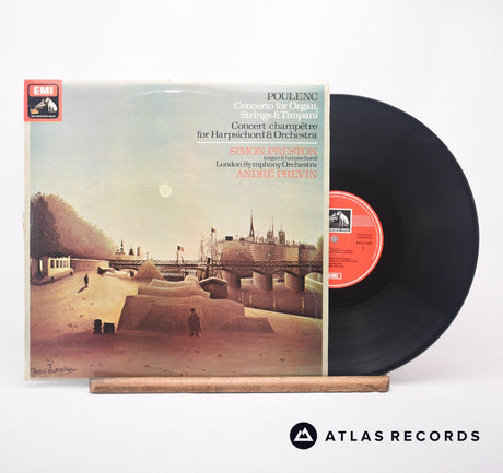 Francis Poulenc Concerto For Organ, Strings & Timpani LP Vinyl Record - Front Cover & Record