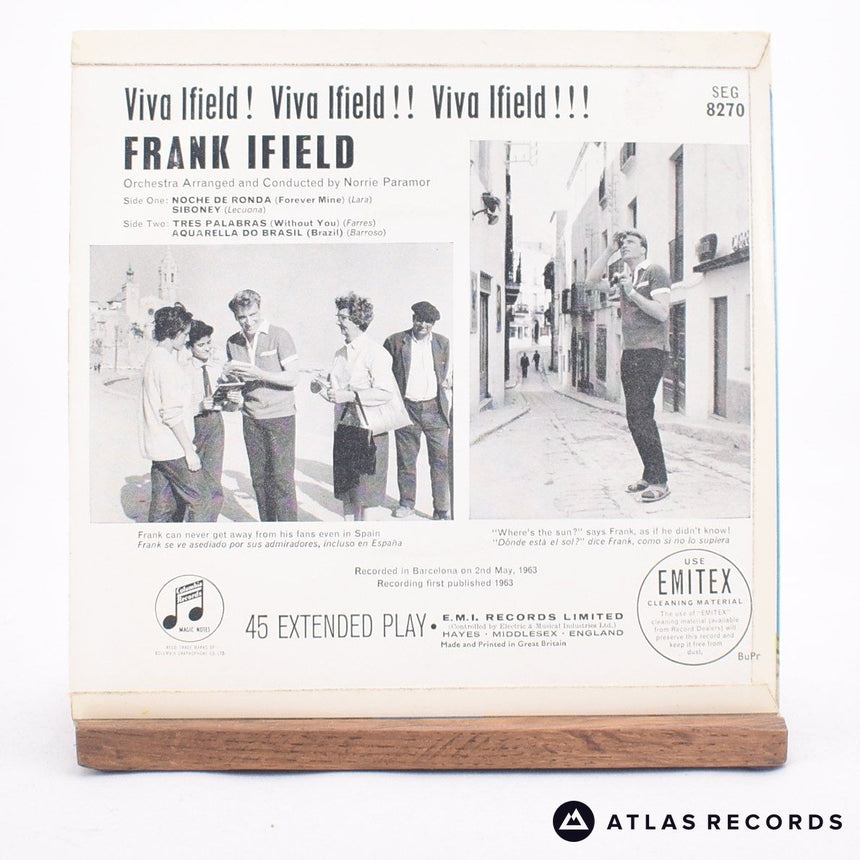 Frank Ifield - Viva Ifield! - 7" EP Vinyl Record - EX/VG+