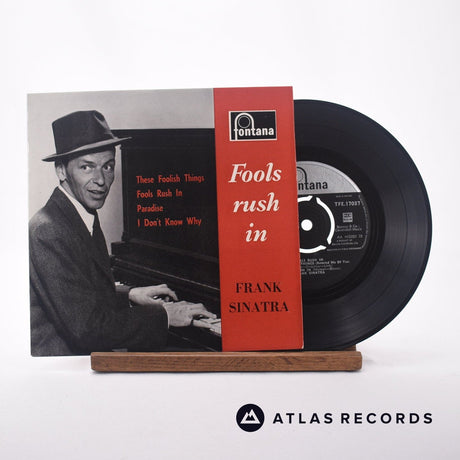 Frank Sinatra Fools Rush In 7" Vinyl Record - Front Cover & Record