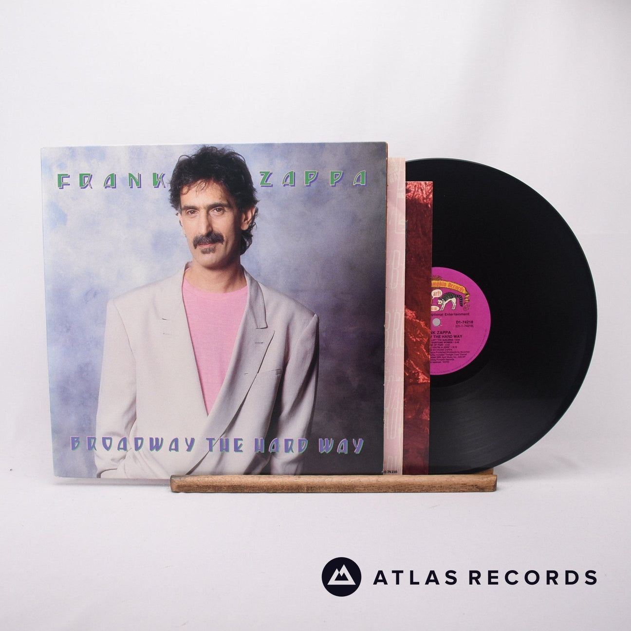 Frank Zappa Broadway The Hard Way LP Vinyl Record - Front Cover & Record