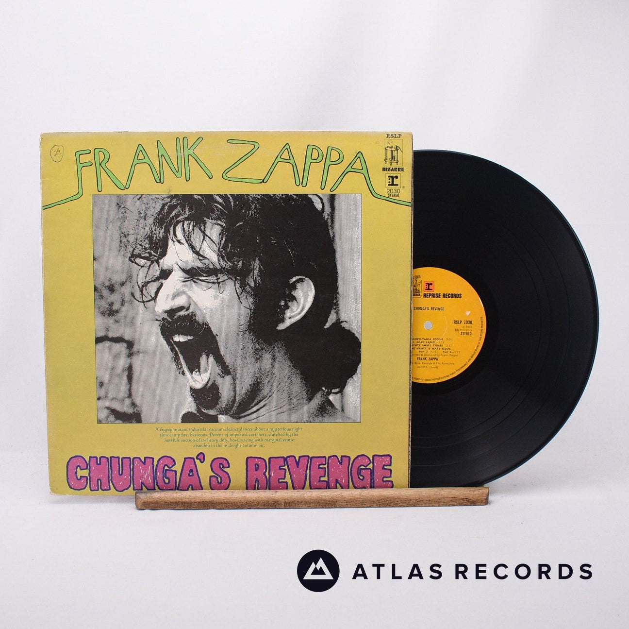 Frank Zappa Chunga's Revenge LP Vinyl Record - Front Cover & Record