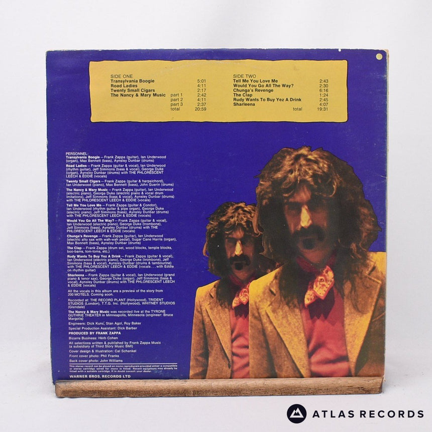 Frank Zappa - Chunga's Revenge - LP Vinyl Record - VG/VG+