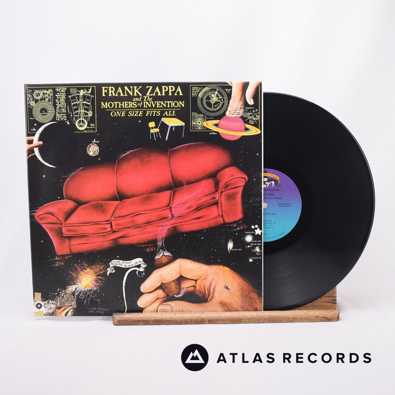 Frank Zappa One Size Fits All LP Vinyl Record - Front Cover & Record