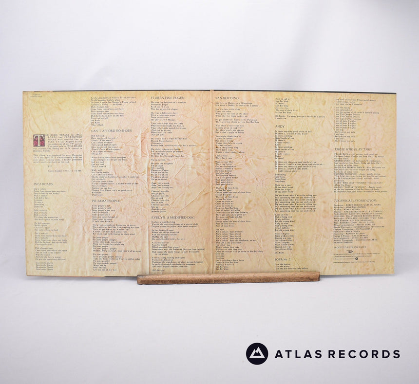 Frank Zappa - One Size Fits All - A1 B1 LP Vinyl Record - VG+/EX