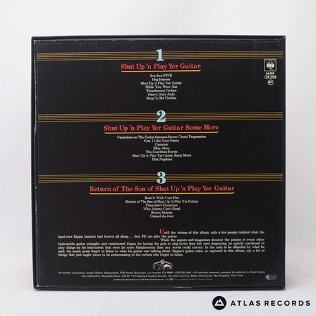 Frank Zappa - Shut Up 'N Play Yer Guitar - 3 x LP Vinyl Record - EX/EX