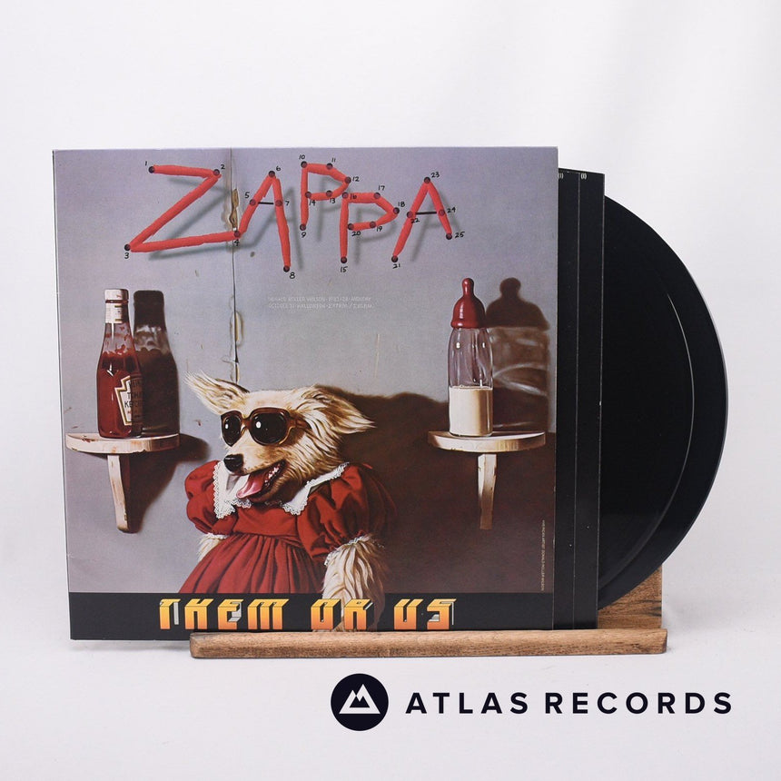 Frank Zappa Them Or Us 2 x LP Vinyl Record - Front Cover & Record