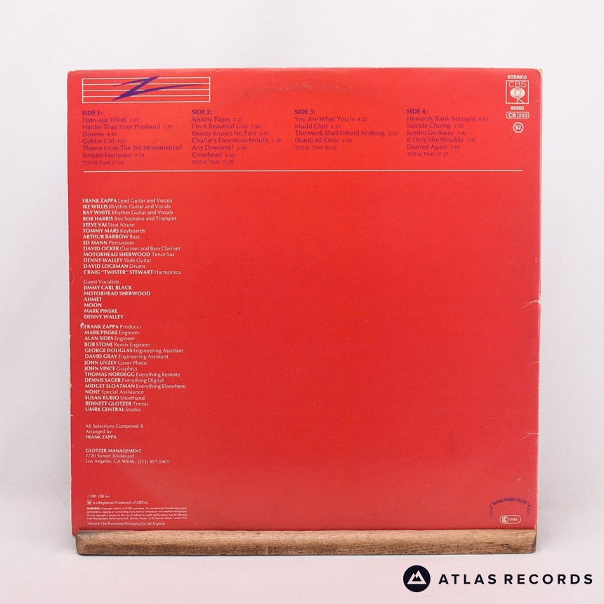 Frank Zappa - You Are What You Is - A2 B1 C2 D2 2 x LP Vinyl Record - VG+/VG+