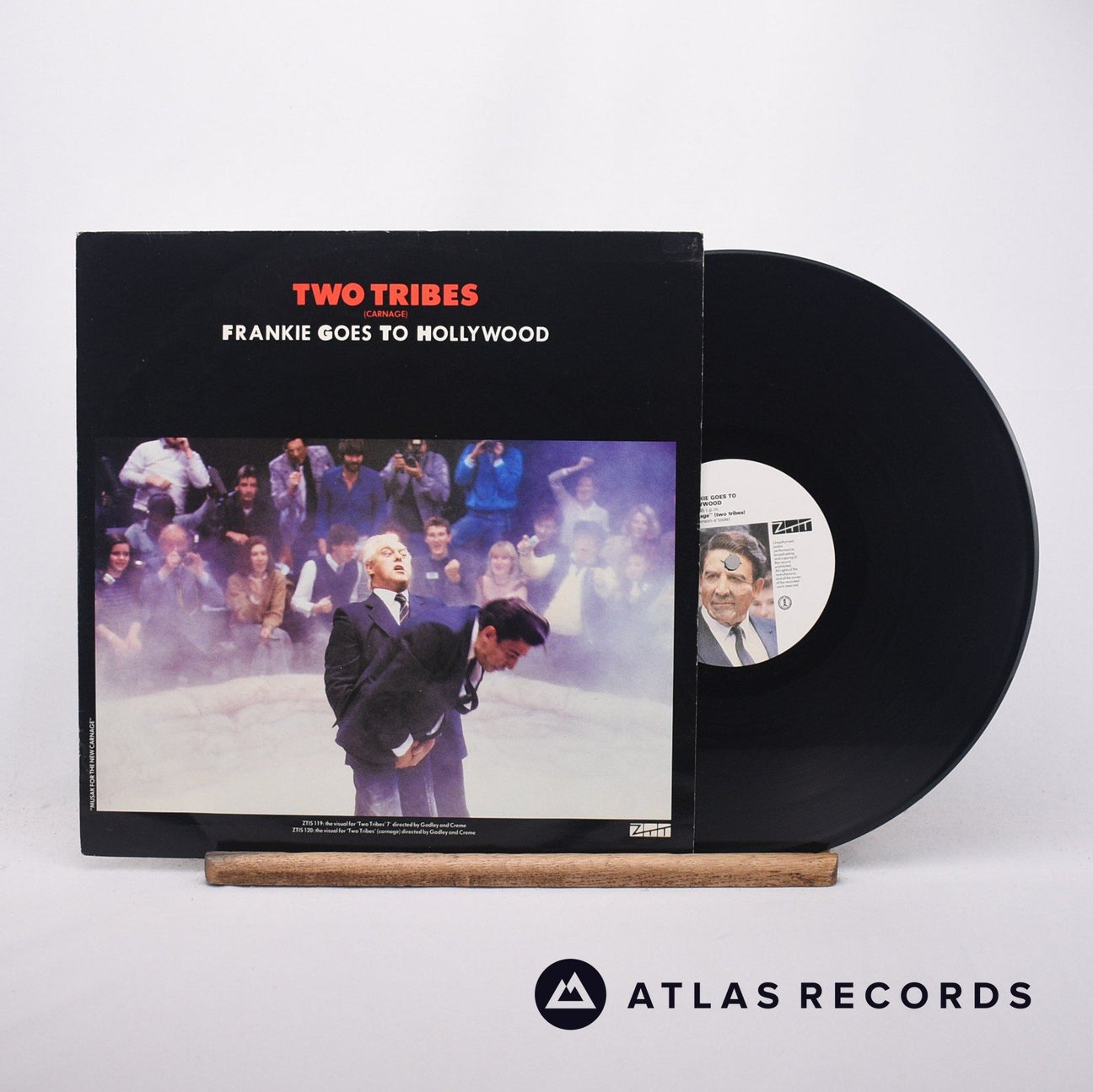 Frankie Goes To Hollywood Two Tribes 12" Vinyl Record - Front Cover & Record