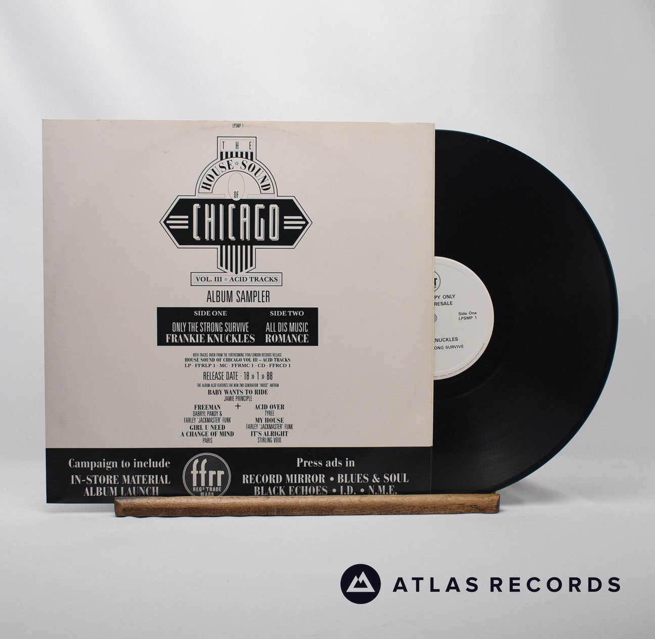 Frankie Knuckles Only The Strong Survive 12" Vinyl Record - Front Cover & Record