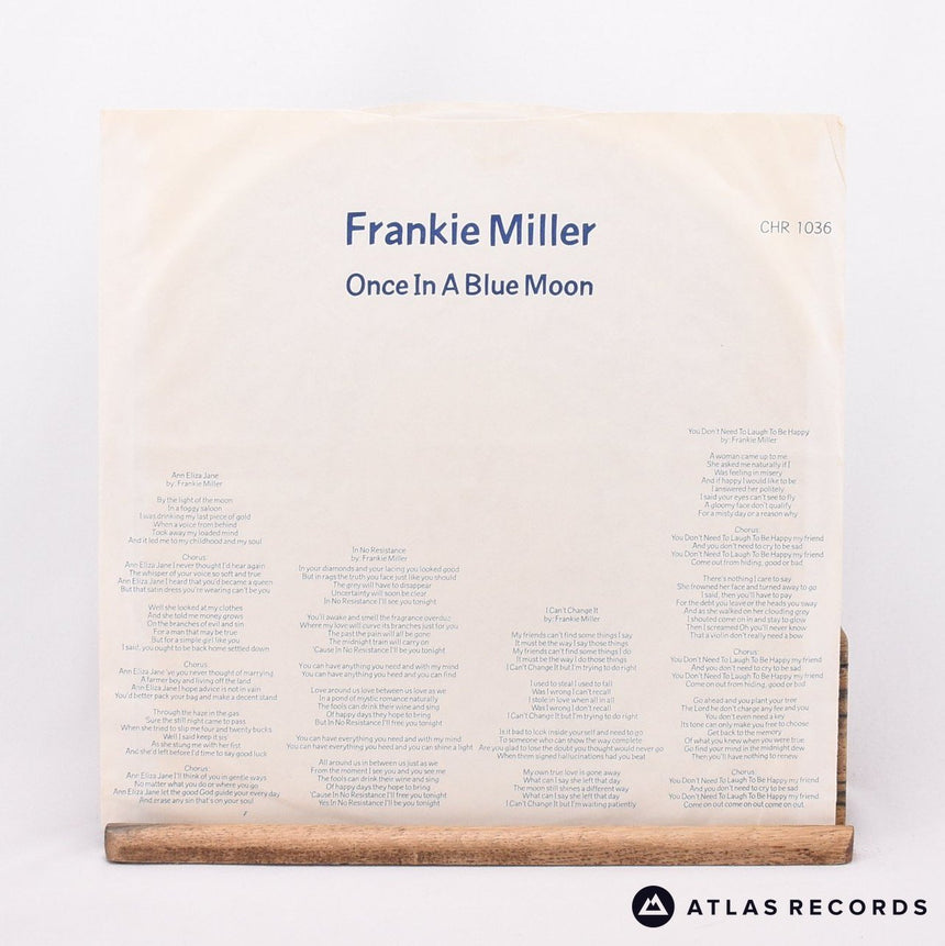 Frankie Miller - Once In A Blue Moon - A-2 B-2 LP Vinyl Record - VG+/EX