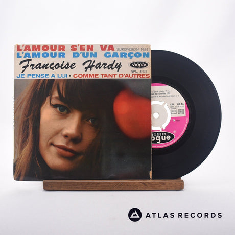 Françoise Hardy L'amour S'en Va 7" Vinyl Record - Front Cover & Record