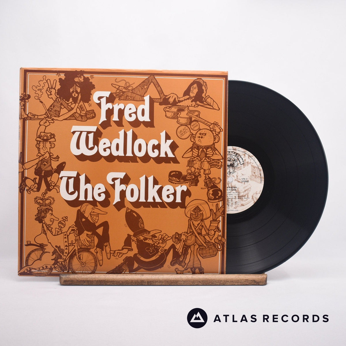 Fred Wedlock The Folker LP Vinyl Record EX/NM – Atlas Records
