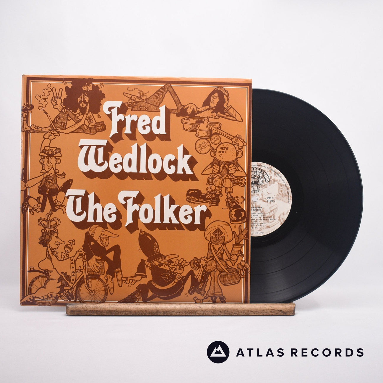 Fred Wedlock The Folker LP Vinyl Record - Front Cover & Record