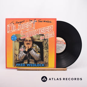 Fred Wedlock The Oldest Swinger In Town LP Vinyl Record - Front Cover & Record