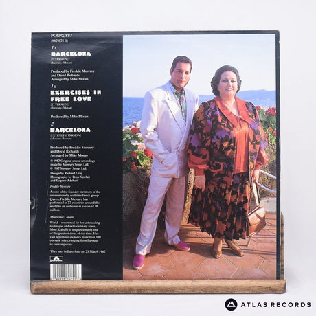 Freddie Mercury - Barcelona - 12" Vinyl Record - EX/VG+