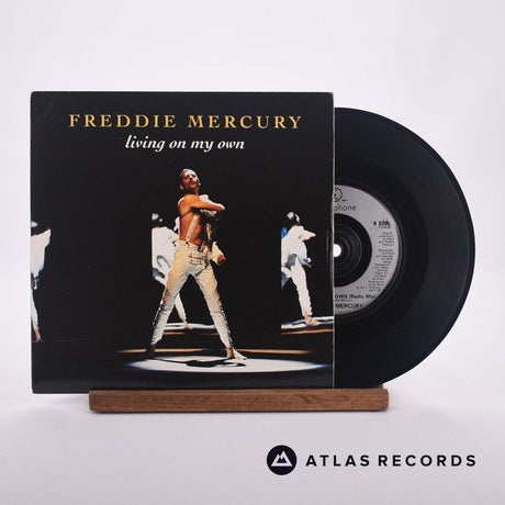 Freddie Mercury Living On My Own 7" Vinyl Record - Front Cover & Record