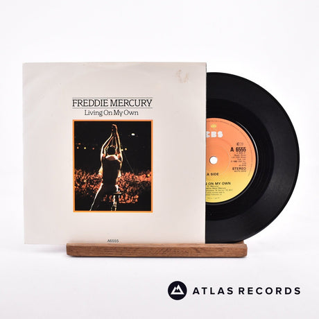 Freddie Mercury Living On My Own 7" Vinyl Record - Front Cover & Record
