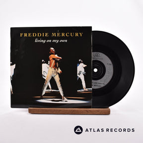 Freddie Mercury Living On My Own 7" Vinyl Record - Front Cover & Record