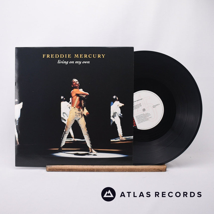 Freddie Mercury Living On My Own 12" Vinyl Record - Front Cover & Record