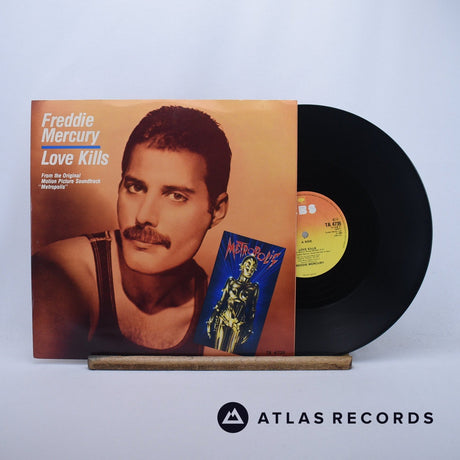 Freddie Mercury Love Kills 12" Vinyl Record - Front Cover & Record