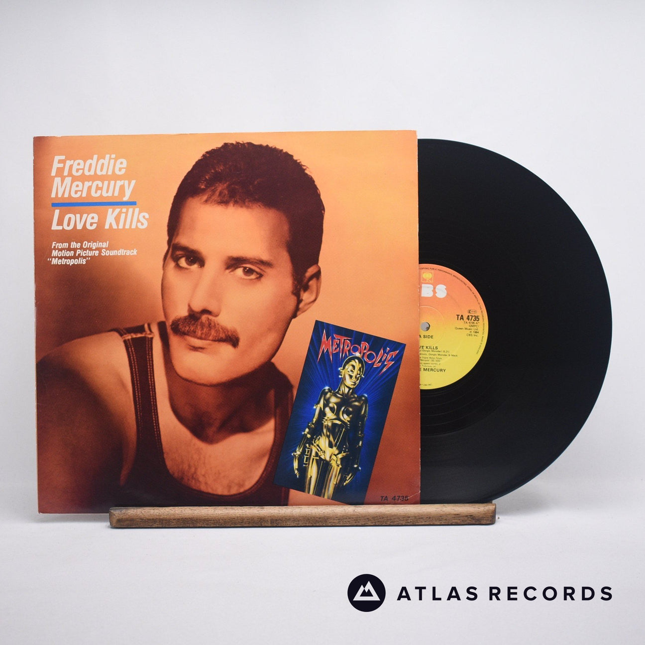 Freddie Mercury Love Kills 12" Vinyl Record - Front Cover & Record