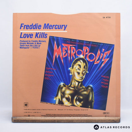 Freddie Mercury - Love Kills - 12" Vinyl Record - EX/EX
